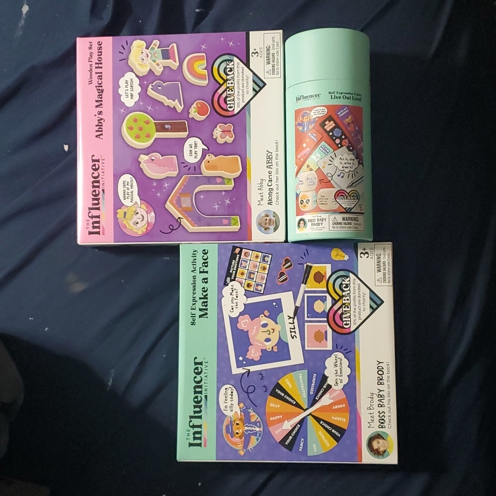 : Bundle of 3 new The Influencer initiative creative imagination play sets